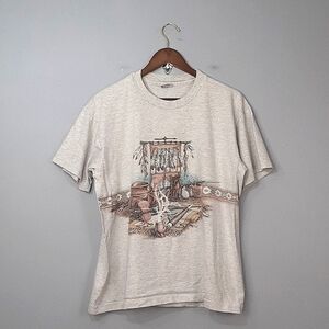 Anvil San Segal Vintage 90's Native Tribal T-Shirt